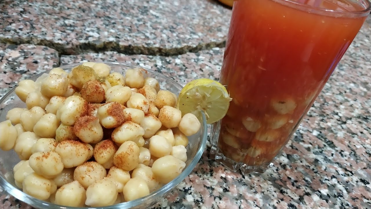 حمص الشام بدون الوان وبكل سهوله مع صدفه جاد