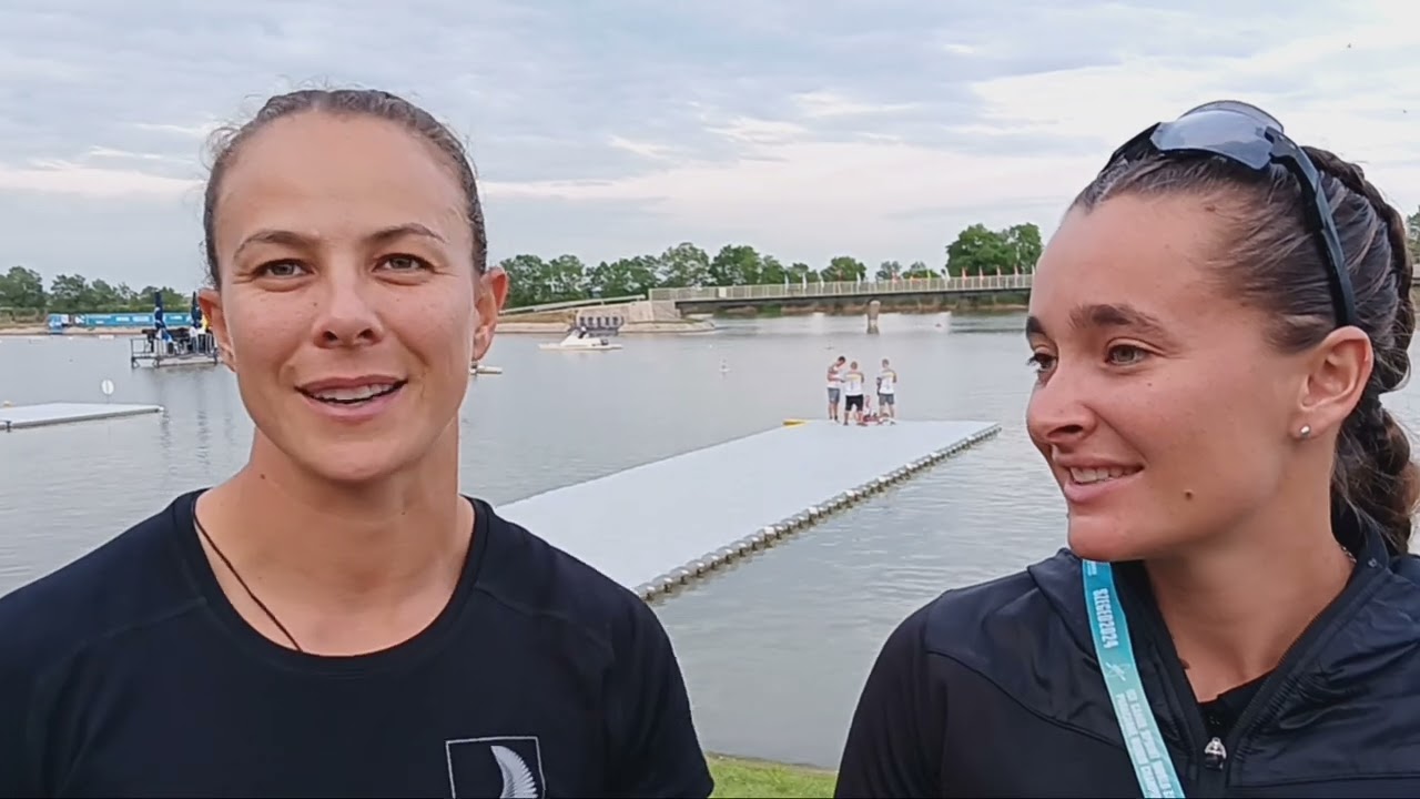 New Zealand K2 champions Lisa Carrington and Alicia Hoskin