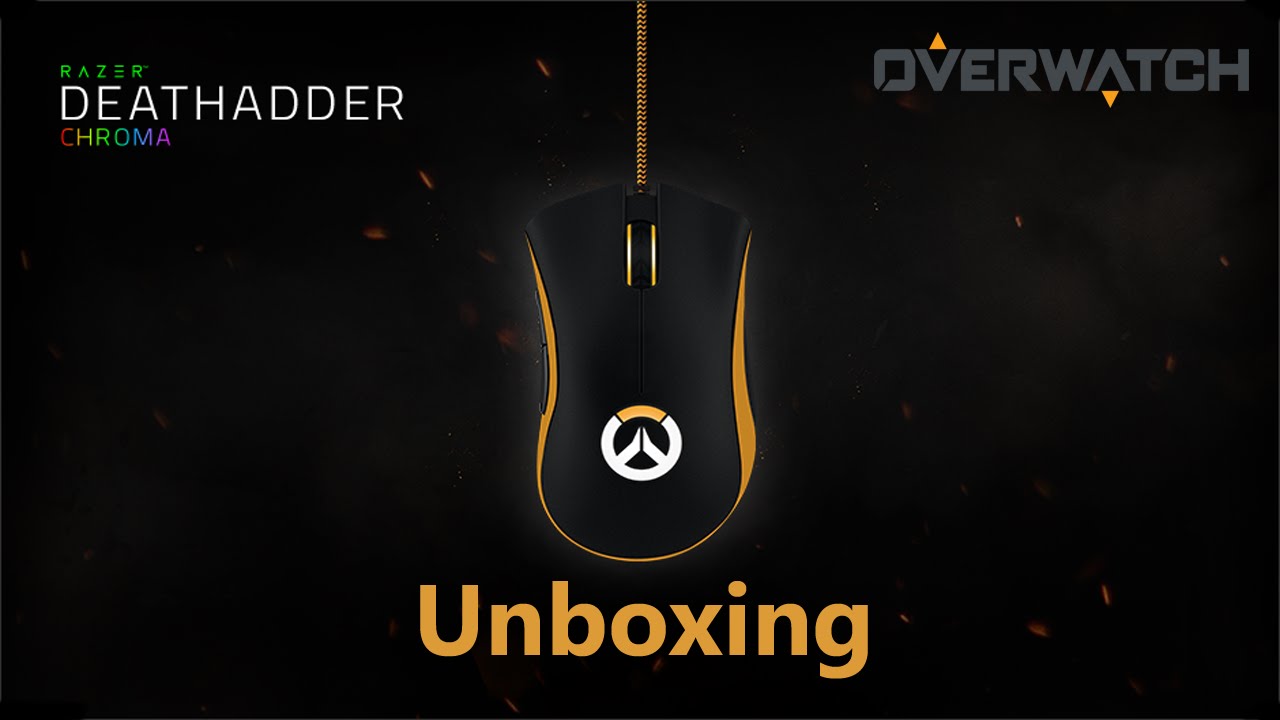 Razer Overwatch DeathAdder Chroma Unboxing