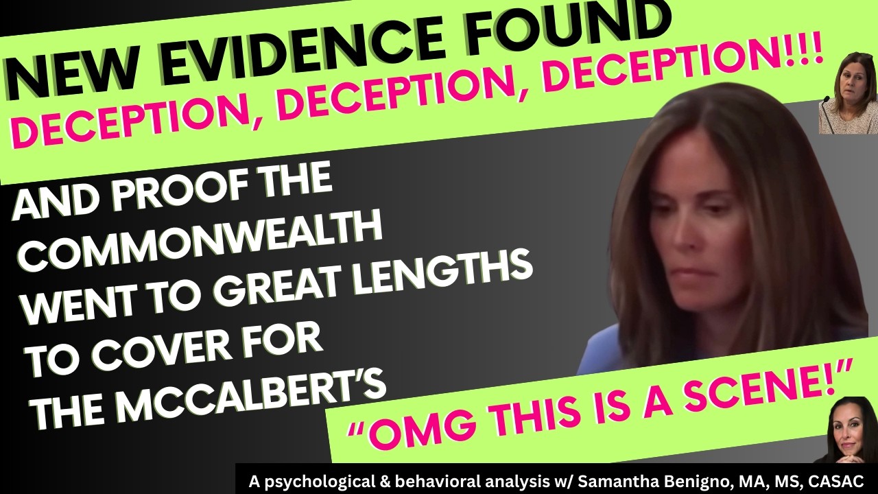 NEW EVIDENCE! PROOF THE COMMONWEALTH COVERED FOR THE MCCALBERTS, & MORE LIES FROM JEN'S 911 CALL