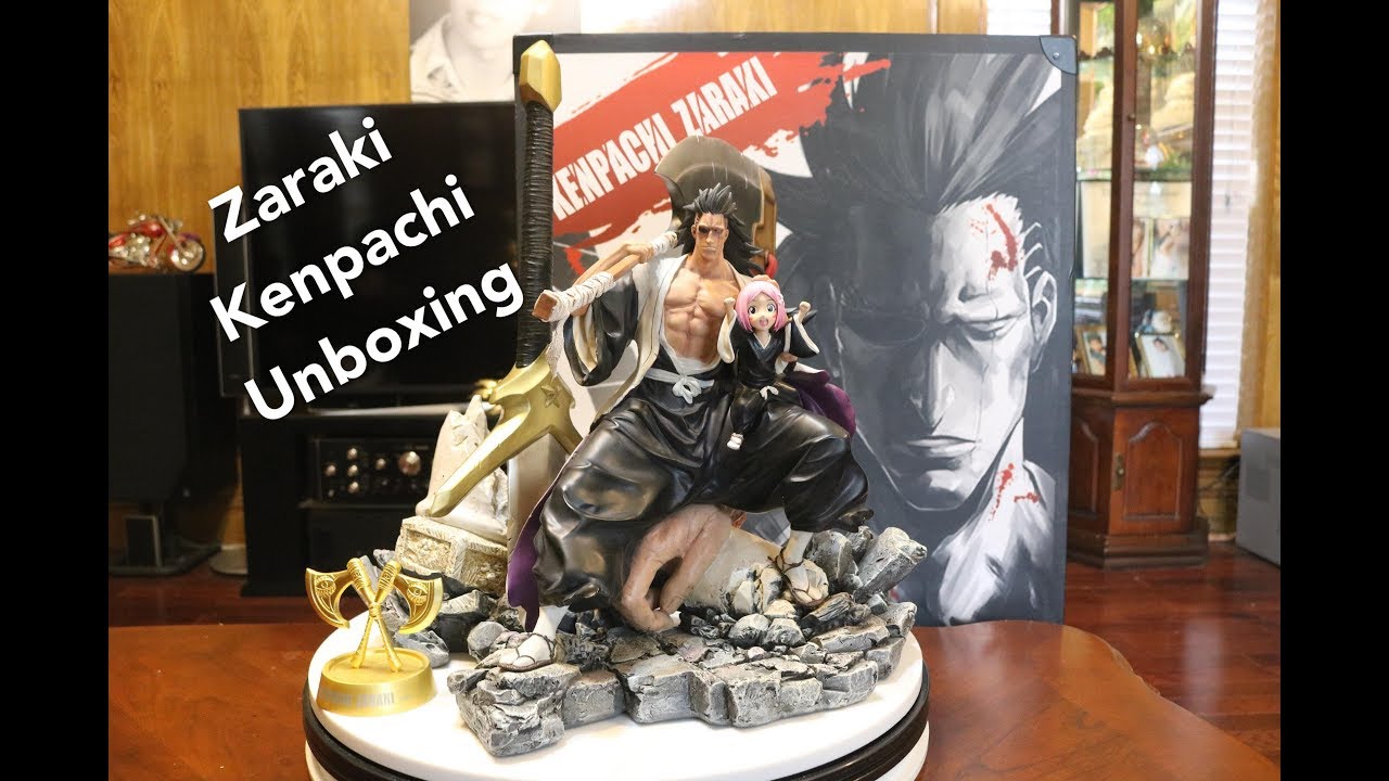 Bleach, Axe Studio Zaraki Kenpachi Bankai Resin Statue Unboxing.