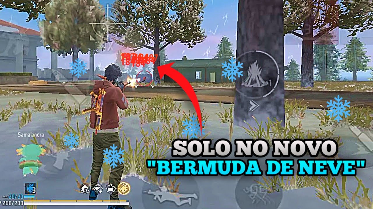 JOGANDO NO NOVO BERMUDA DE "NEVE"!! AMASSEI GERAL!! FINALMENTE O BOOYAH!?? RANQUEADA SOLO!!