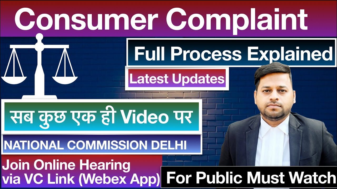 Consumer Complaint Online ConfoNet | VC Links for NCDRC Delhi @LegalFree India  Advocate Alok Kumar Pasi