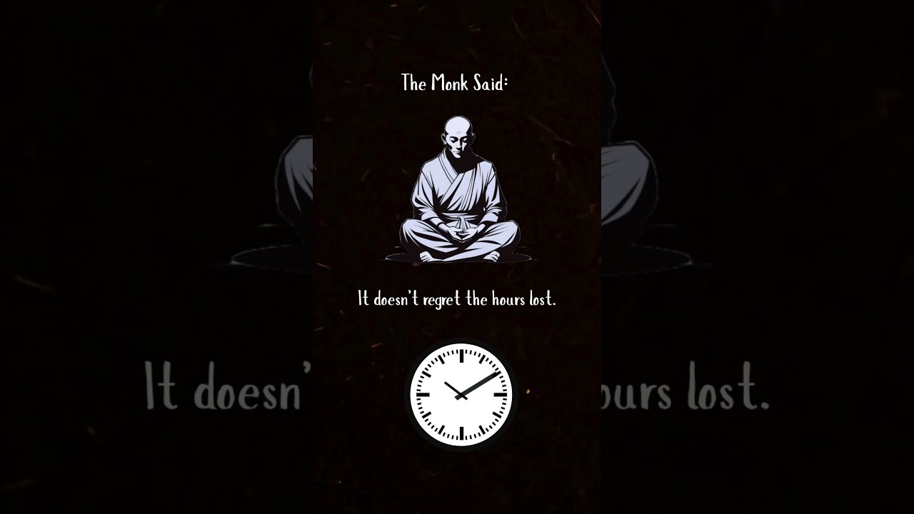 The Monk Said: Learn from Time, Move Forward #monkwisdom #motivational #quotes #shorts