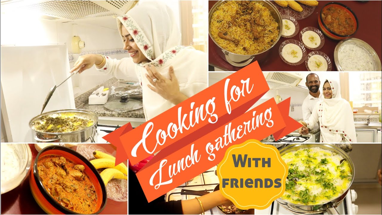 Family Lunch Gathering with friends at Home / Hyderabadi Chicken dum briyani / Zulfia's Recipes