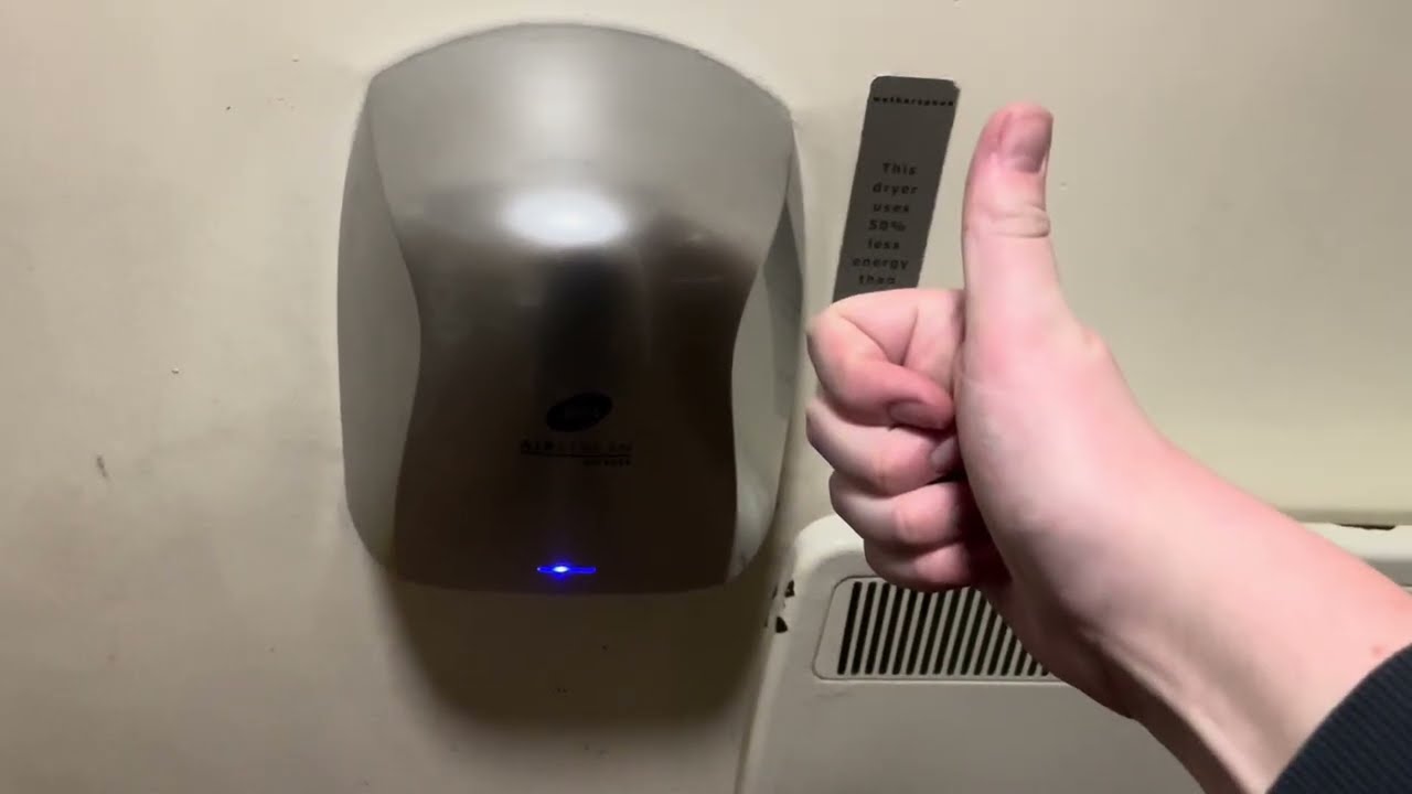Silver PHS Airstream Vitesse Hand Dryers in George’s Meeting House - JD Wetherspoon Exeter, Devon 