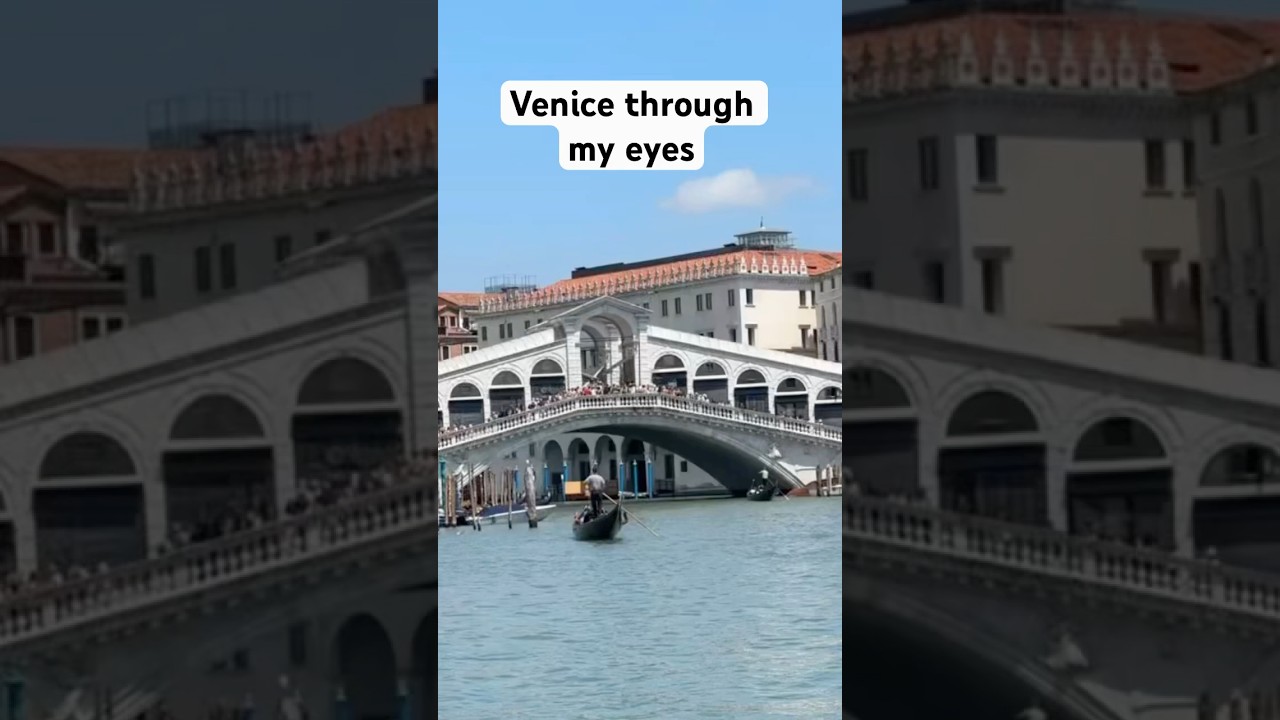 Venice Italy 🇮🇹 | Canals, Gondolas & Magic Through My Eyes ✨ #Shorts#venice#italy#gondola