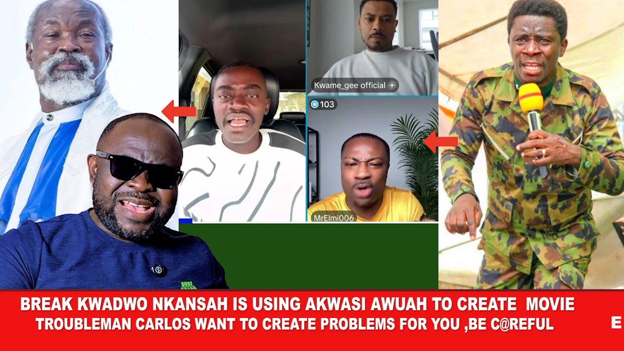 Break Eii Troubleman Carlos is using Akwasi Awuah to att@ck Lilwin Movie the Church ,Be c@reful hmm