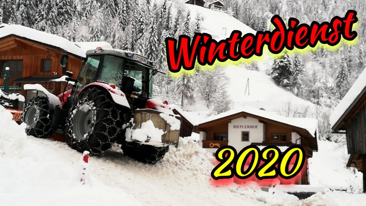 ❄️Winterdienst❄️Schneeräumung EXTREM🚜mit dem Frontlader💪