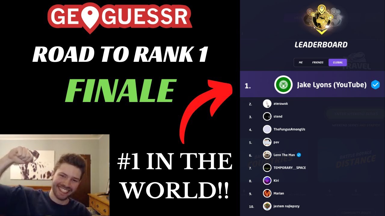 ON TOP OF THE WORLD!!! - GeoGuessr Road to Rank 1 #25 (FINALE)