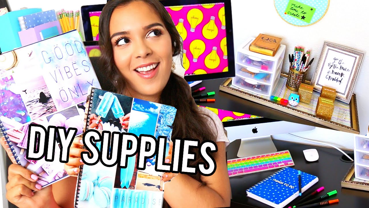 DIY School Supplies! + Back To School Room Decor & Organization!