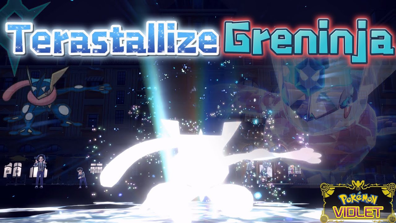 Terastallize Greninja VS Shiny Greninja | Pokemon Scarlet and Violet