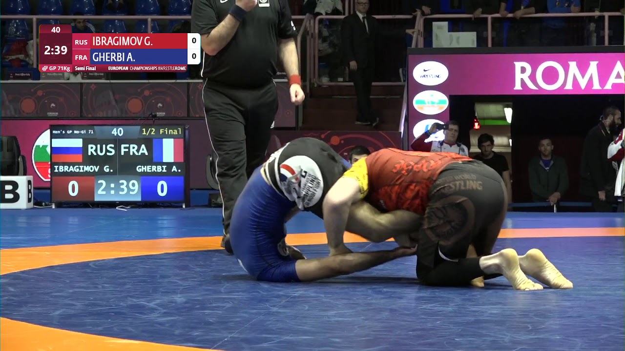 1/2 Men's GP No-Gi - 71 kg: G. IBRAGIMOV (RUS) v. A. GHERBI (FRA)