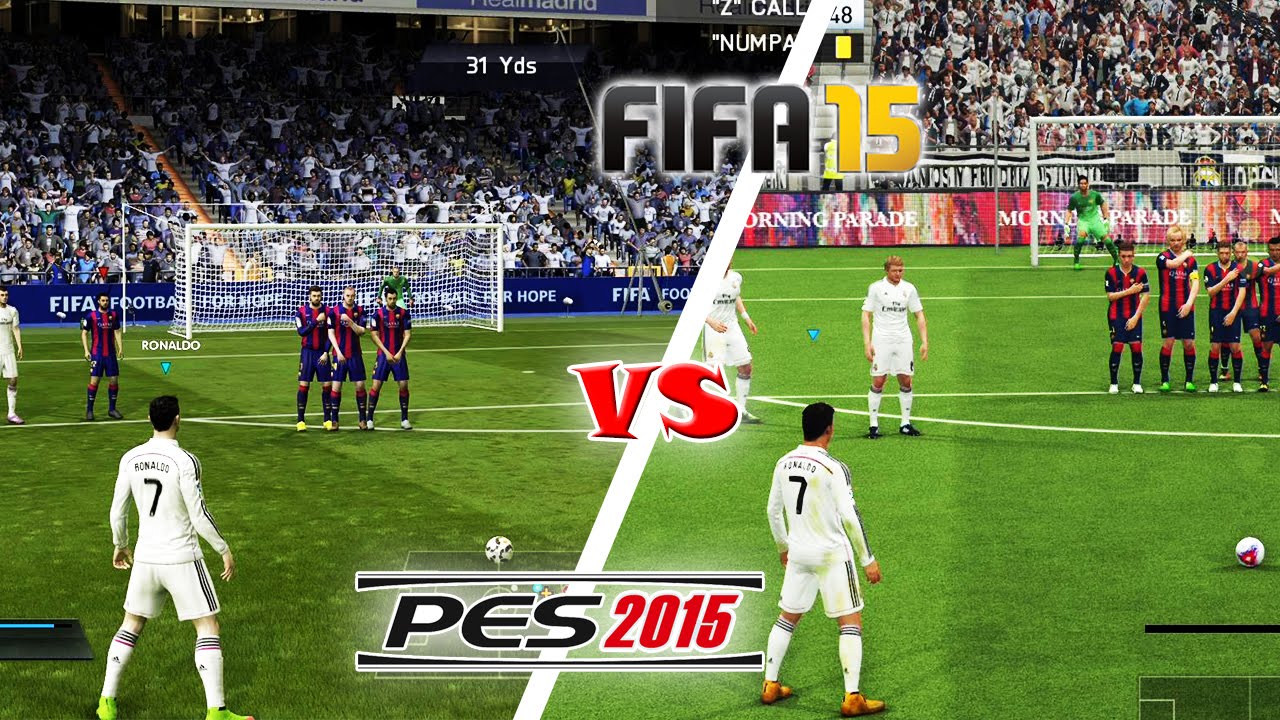 FIFA 15 vs. PES 15: Free Kicks