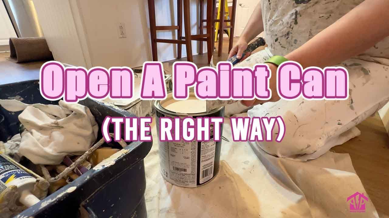 How to Open & Close a Paint Can (like a pro) - DIY Paint Tips - Pretty In Paint | Women In Trades