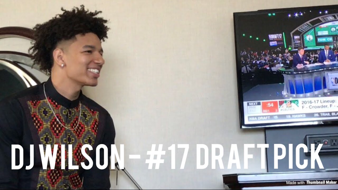 DJ WILSON'S NBA DRAFT DAY VLOG! Milwaukee Bucks #17 Draft Pick!!