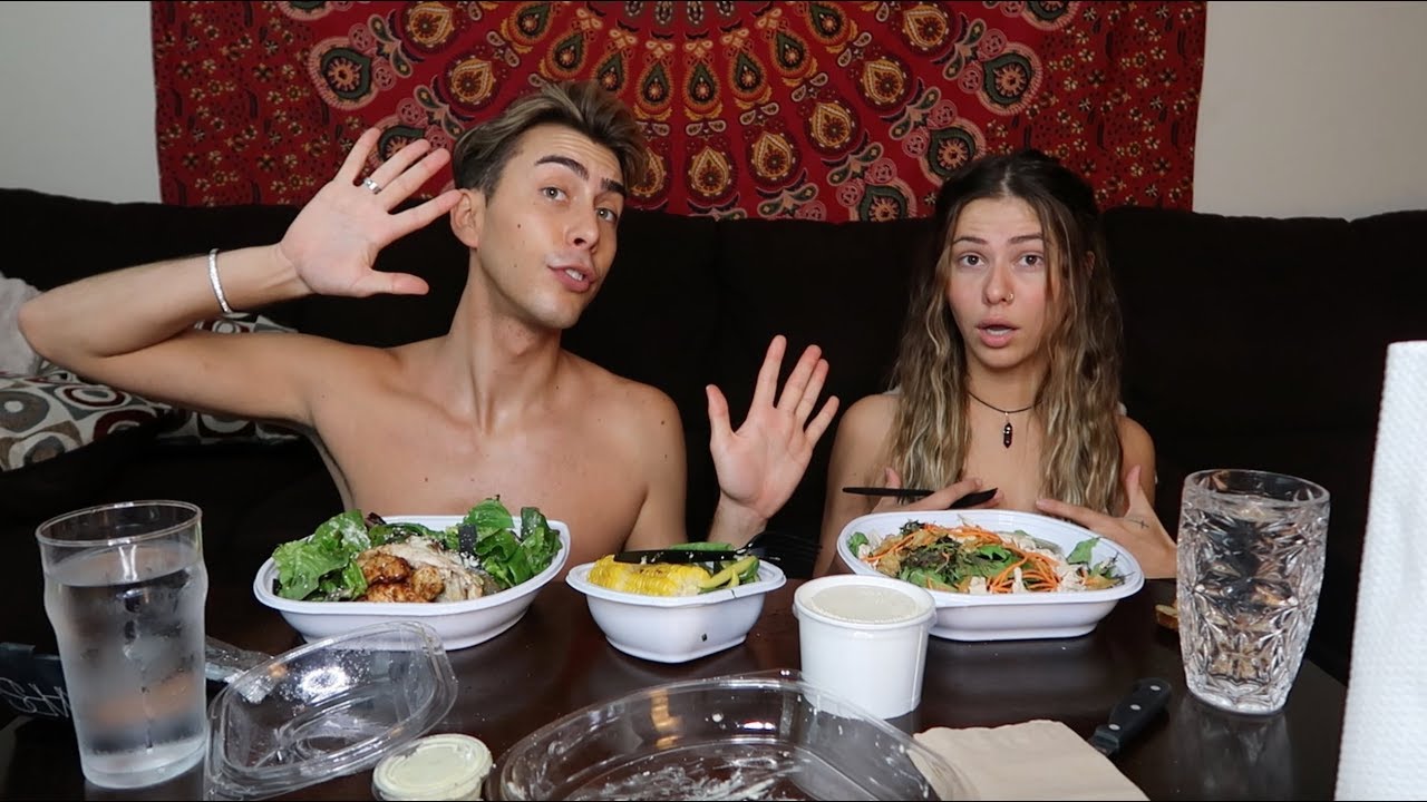 SHIRTLESS  MUKBANG W/ SARAH BASKA