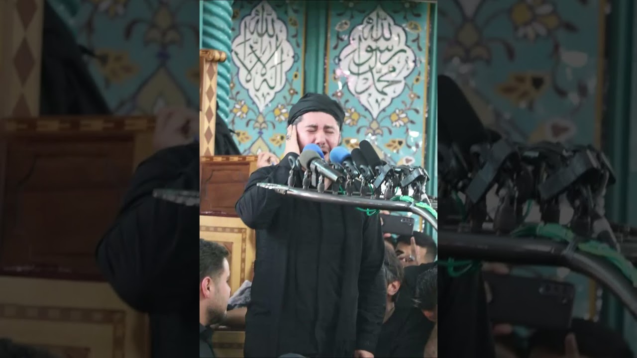 مداحی کربلایی بابک مهر نیا طشت گذاری 1404 خرداد ماه مسجد جامع اردبیل مجلس طوفانی عالی