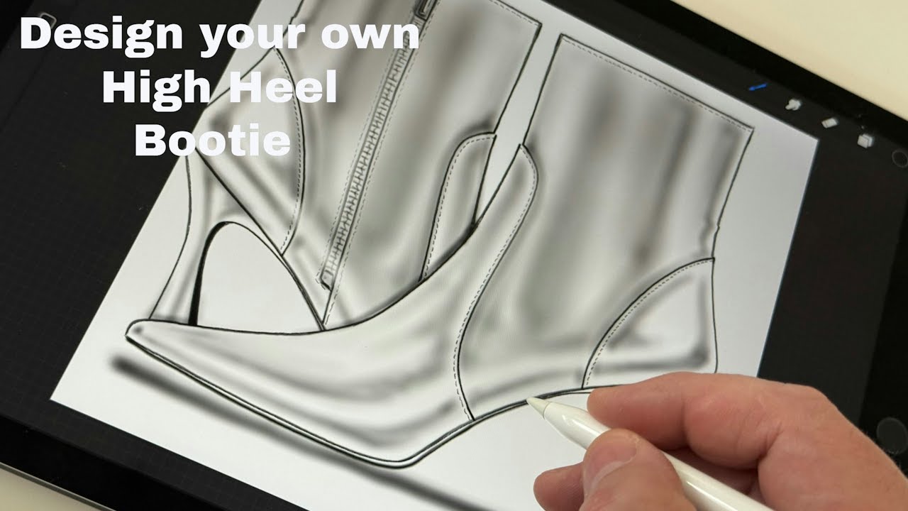 Design your own High H #footwearsketching #shoesketch #ipadpro #procreate  #fashiondesign