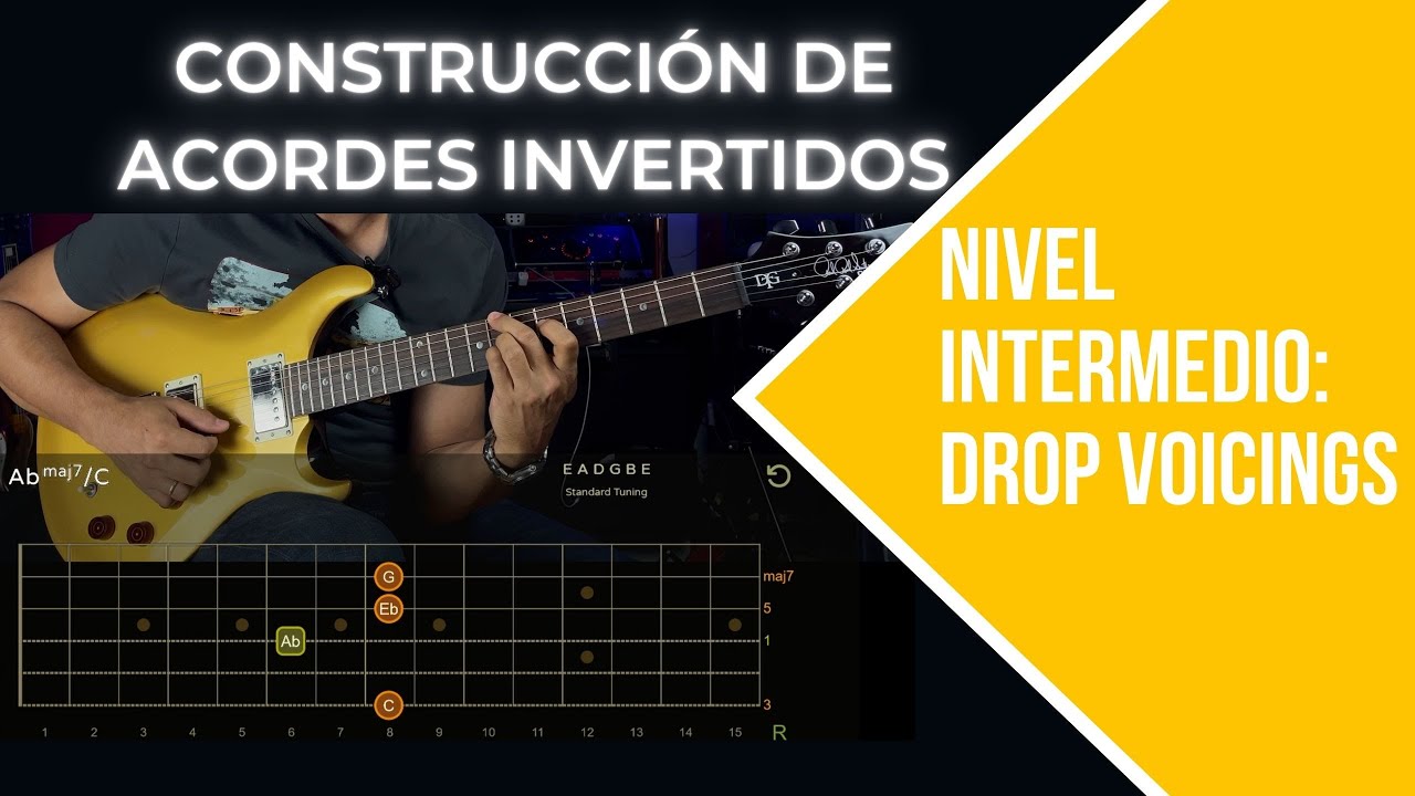 Construye acordes mas interesantes asi: Drop Voicings