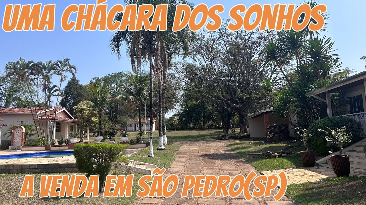 BELÍSSIMA CHÁCARA EM CONDOMÍNIO FECHADO A VENDA NA CIDADE DE SÃO PEDRO(SP)
