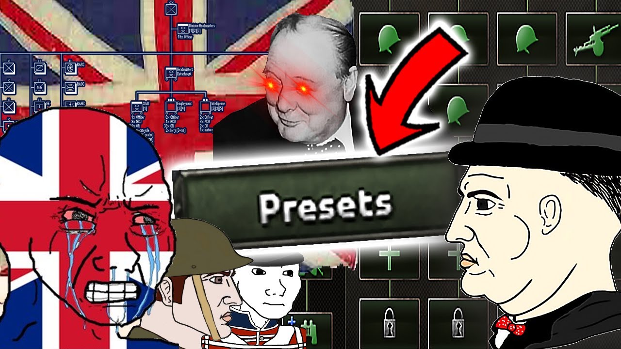 UK, but I use Historical Presets & Divisions ONLY In HOI4?