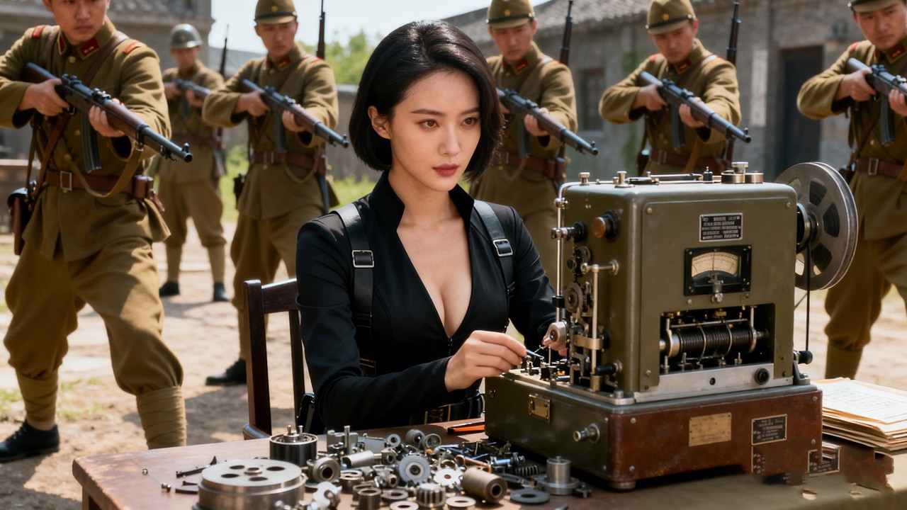 美女特工組裝超級戰機，爭分奪秒傳遞情報，日軍在街上四處搜索她的行蹤！#抗日