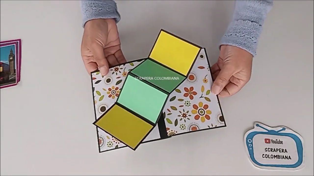 SMALL POP UP CARD WITH TUTORIAL -  TARJETA POP UP PEQUEÑA CON TUTORIAL PAGINA 2