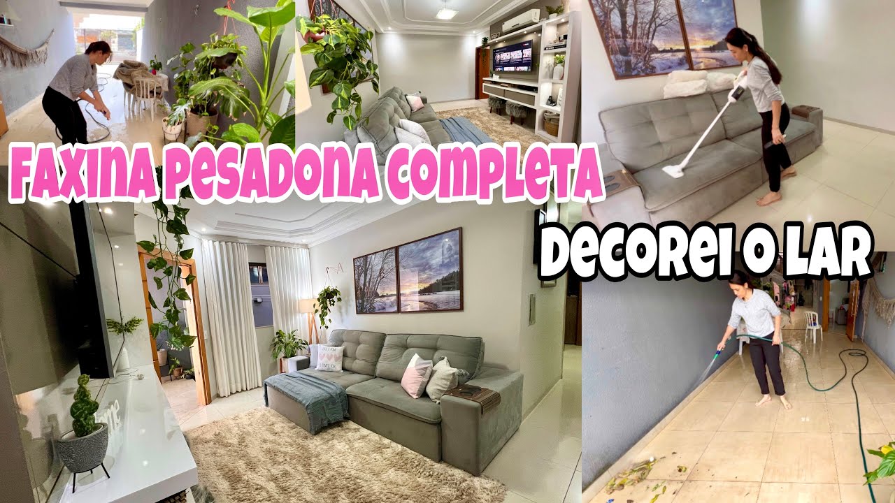 FAXINA PESADONA COMPLETA- LAVEI TUDO- DECORE O LAR #donadecasa #faxina #faxinapesada #rotinadodia