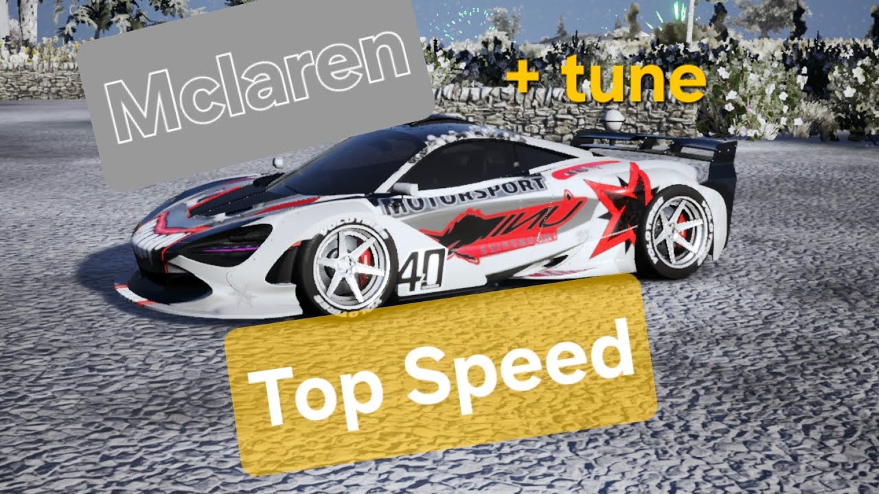 Carx street MLN top speed + tune /livery code Tpyb838n