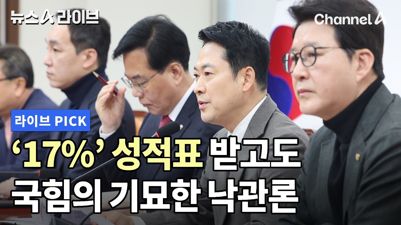 '17%' 성적표 받고도 국힘의 기묘한 낙관론 #뉴스A라이브 #채널A