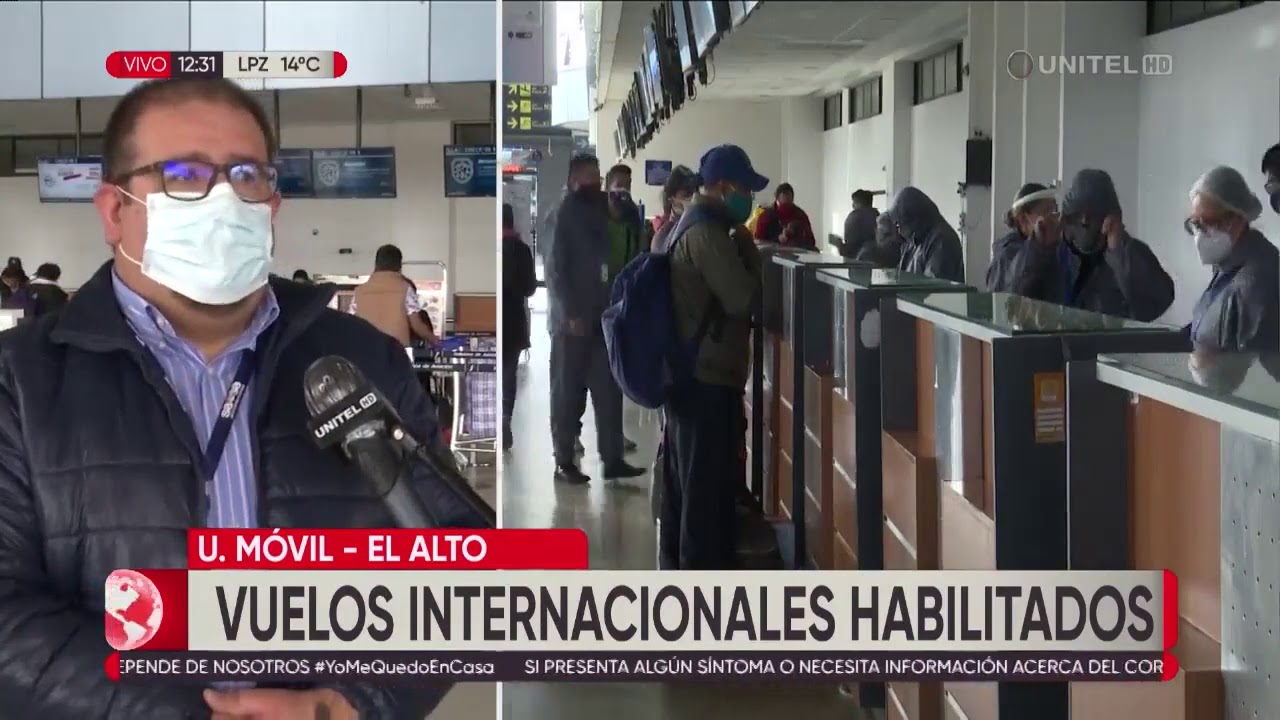 El aeropuerto de El Alto tiene listo el protocolo para reiniciar vuelos internacionales