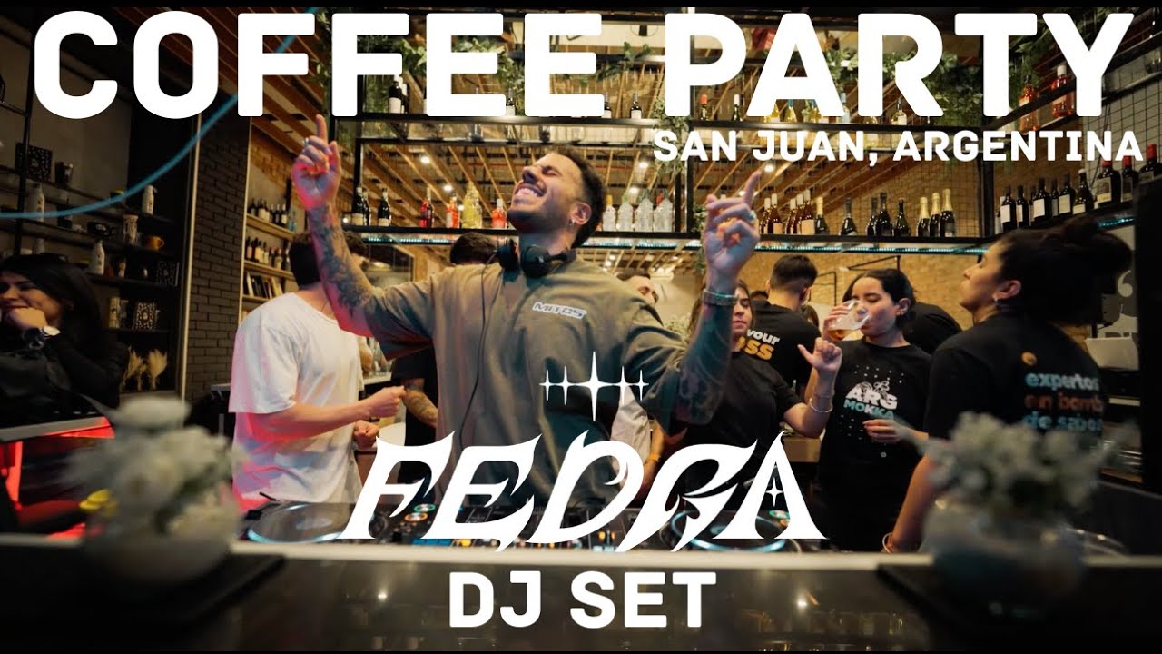 FEDRA DJ SET ☕ Coffee Party in San Juan, Argentina | Sunset House Music Experience