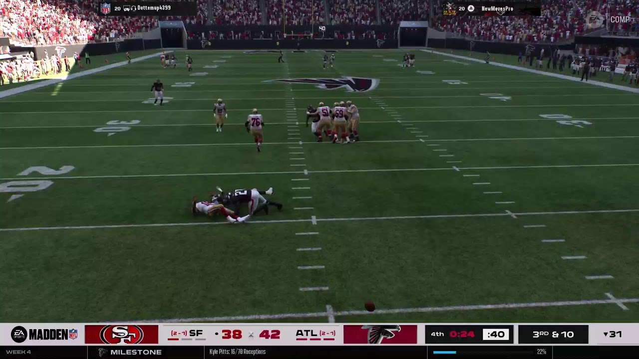 49ers vs. Falcons week 4