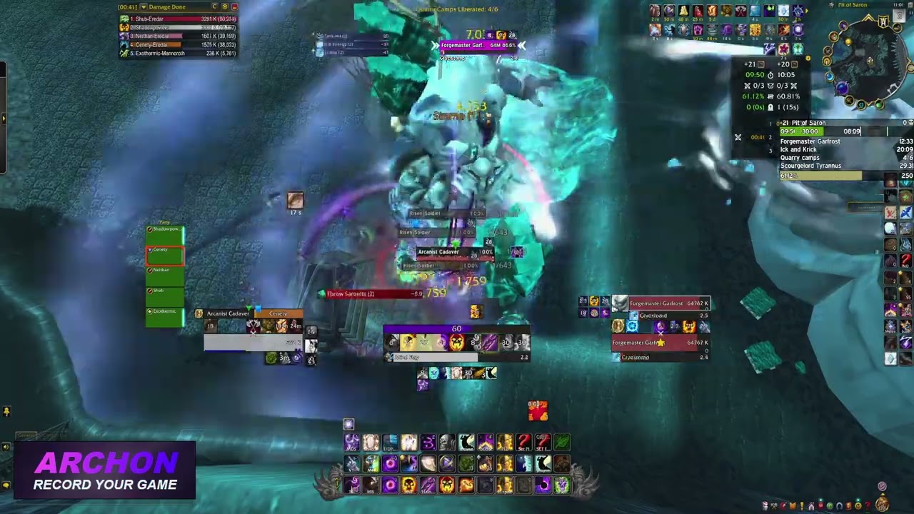 Shadow Priest Y'Shaarj+Invoked Nightmare POV. Midnight Mythic+ 21  Pit of Saron