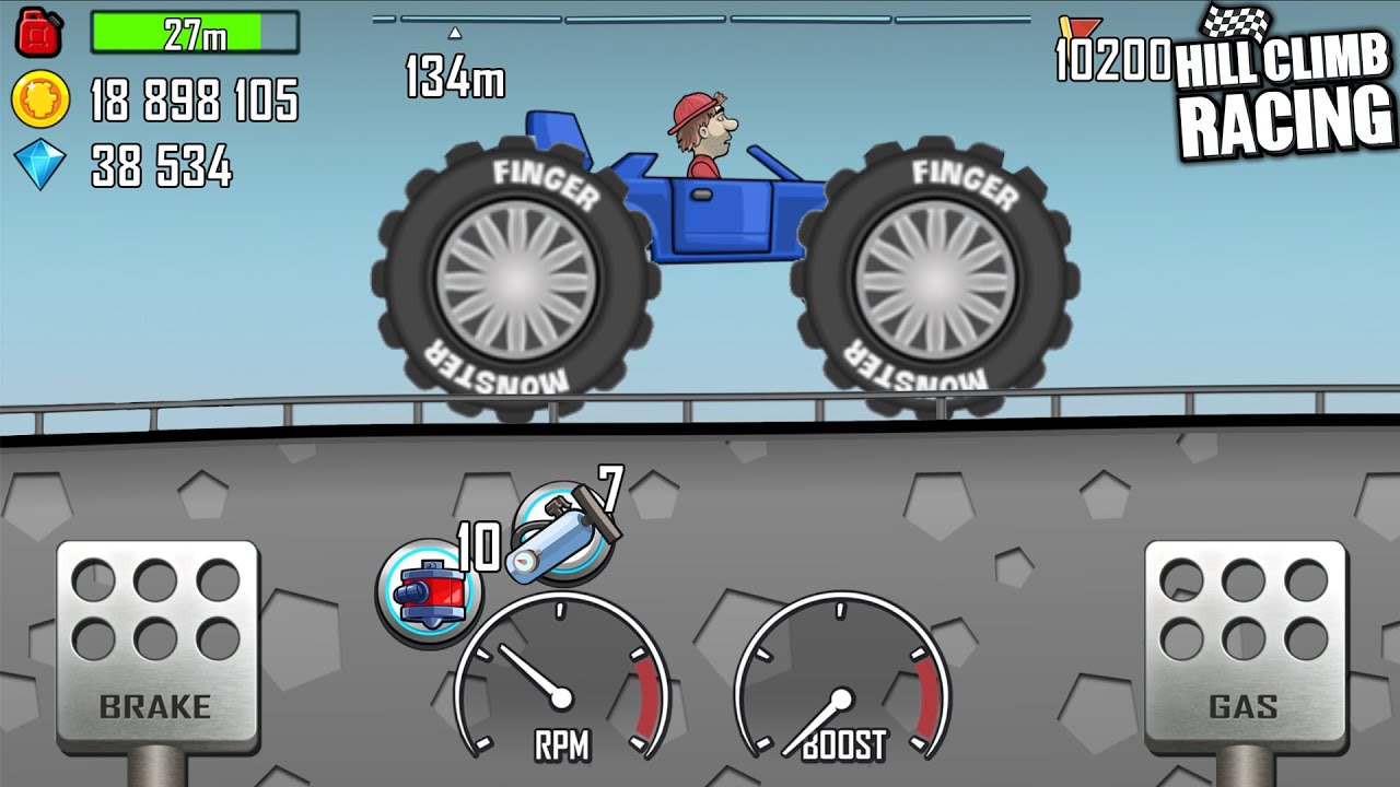 Hill Climb Racing 1 - BIG WHEELS UPDATE! New Super Fast Rally Car - Android Gameplay