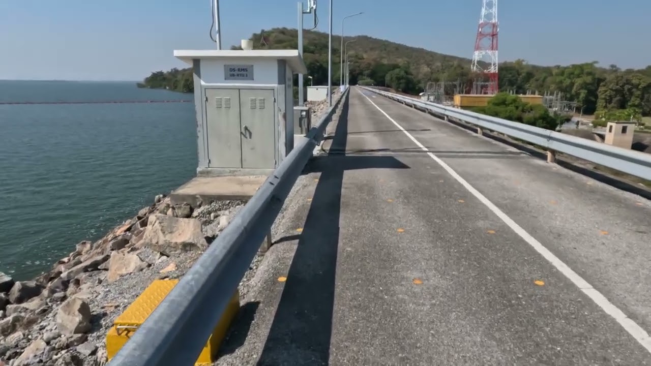 Peaceful Afternoon Walk by the Dam