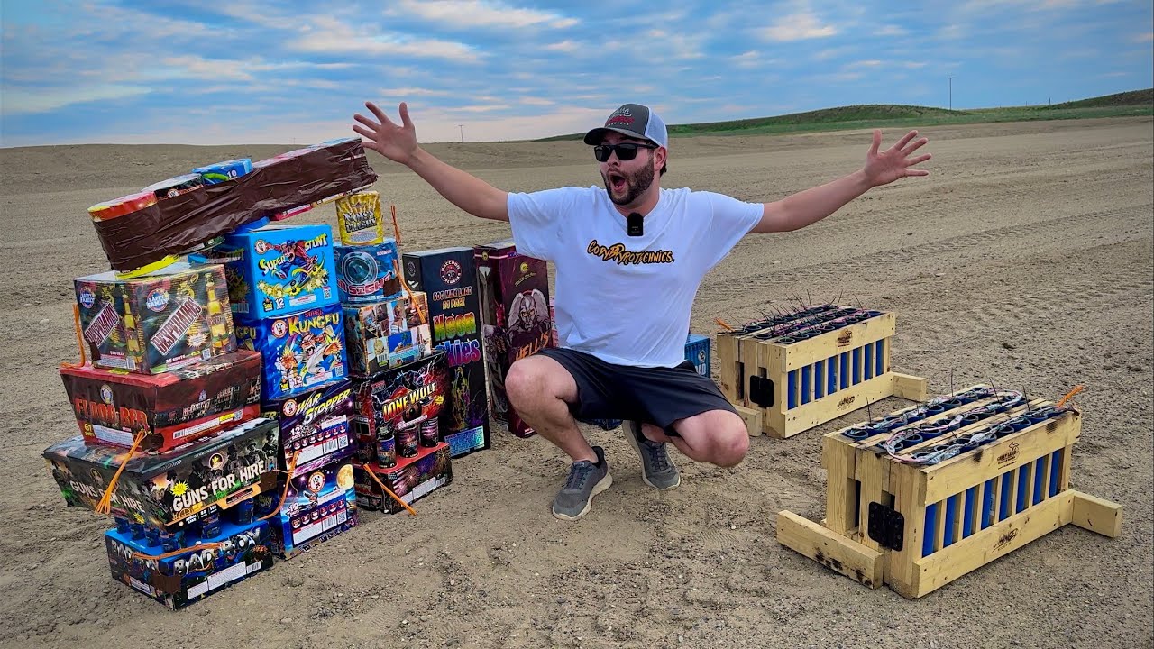 TESTING A $1,500 FIREWORK PACKAGE FROM THE INTERNET - CrewFireworks Official Cody B Show