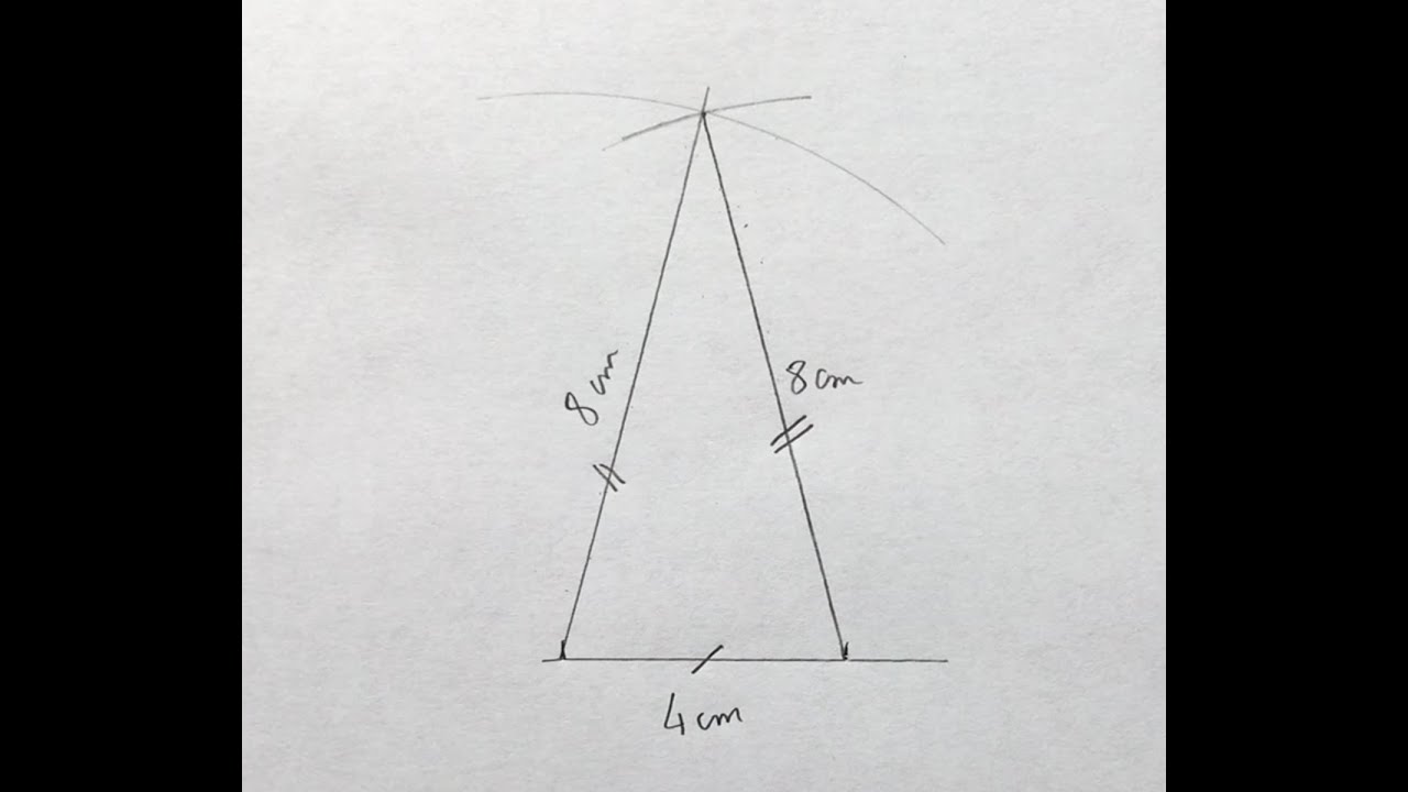Tracer un triangle isoc&egrave;le (CM1 - CM2 - coll&egrave;ge)