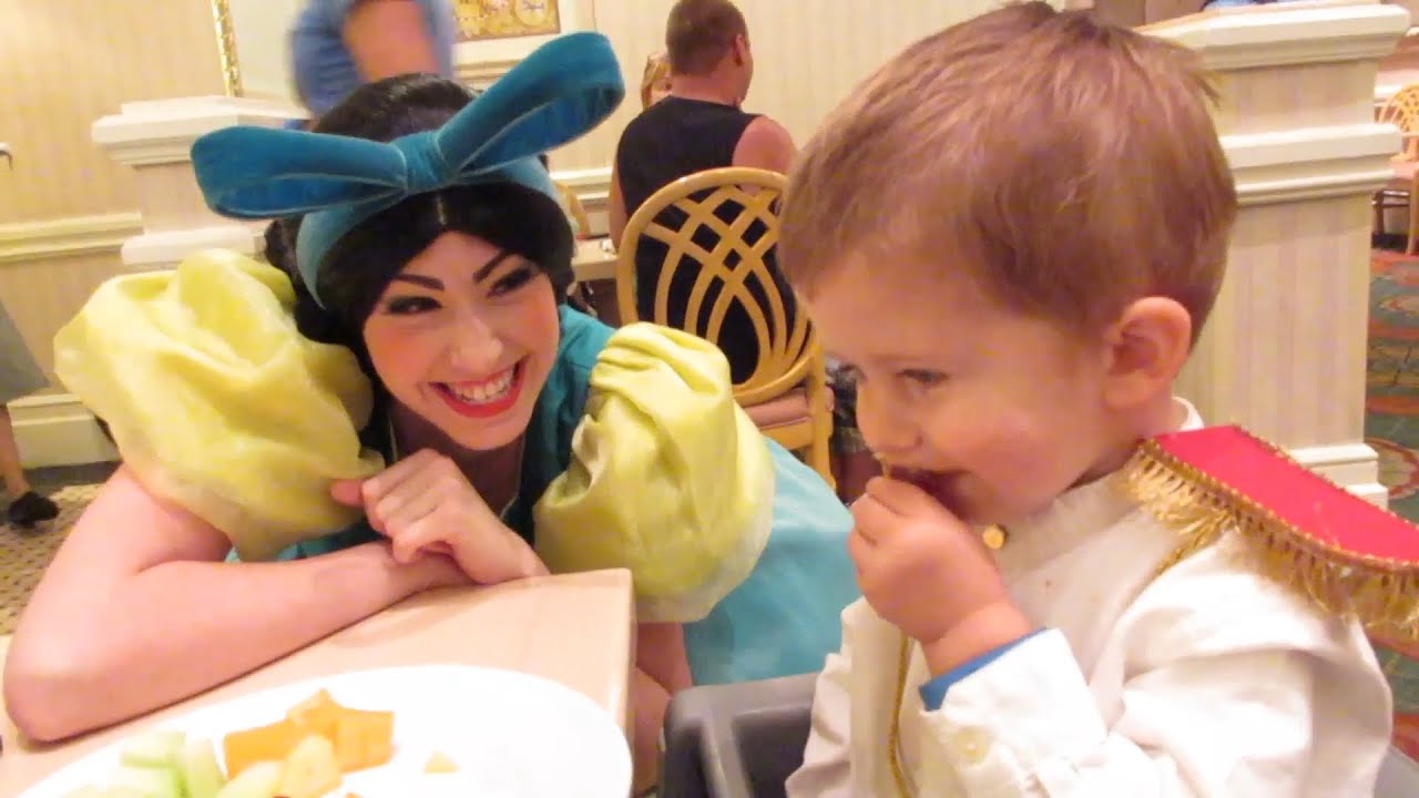 Cinderella's Step Sisters flirt with little Prince Charming - 1900 Park Fare