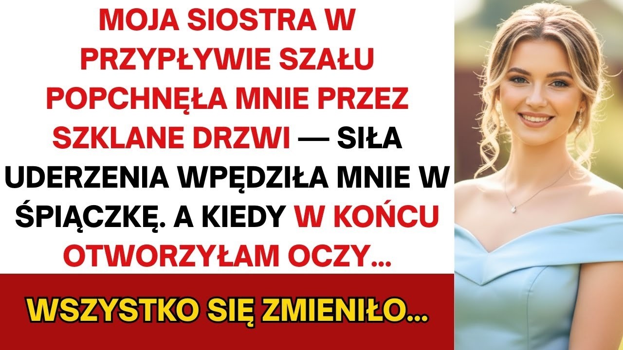 Siostra popchnęła mnie przez szklane drzwi ze złości—zapadłem w śpiączkę  Gdy wreszcie się obudziłem