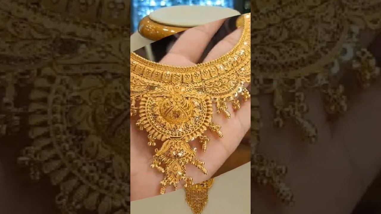 #latest beautiful heavy gold necklace design#madhupriyasingh3812