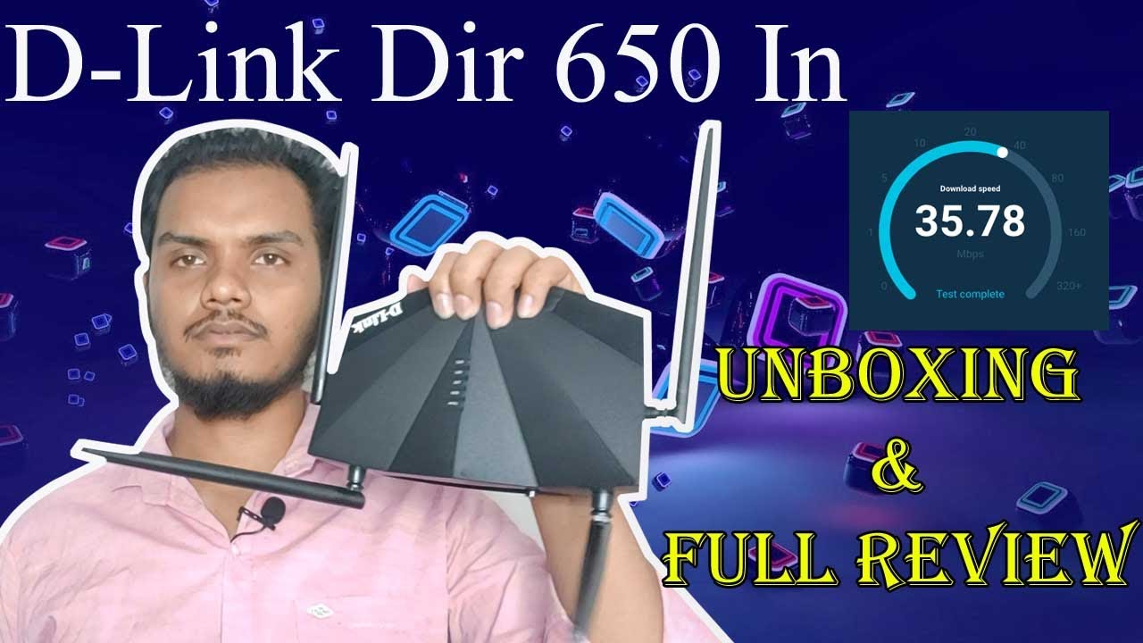 Dlink Dir 650  4 Antenna 300 Mbps Wifi Router Full Review Unboxing and Configuration A2Z