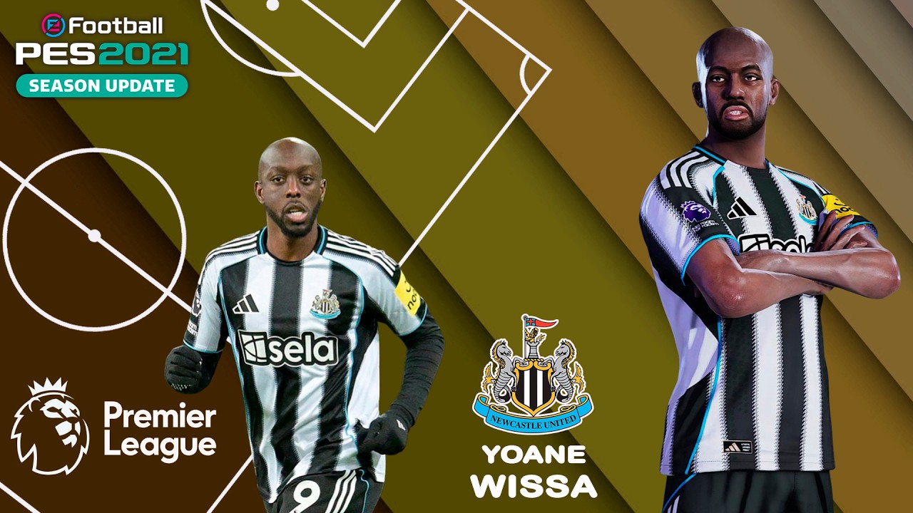 Y. WISSA face+stats (Newcastle United) Как создать в PES 2021