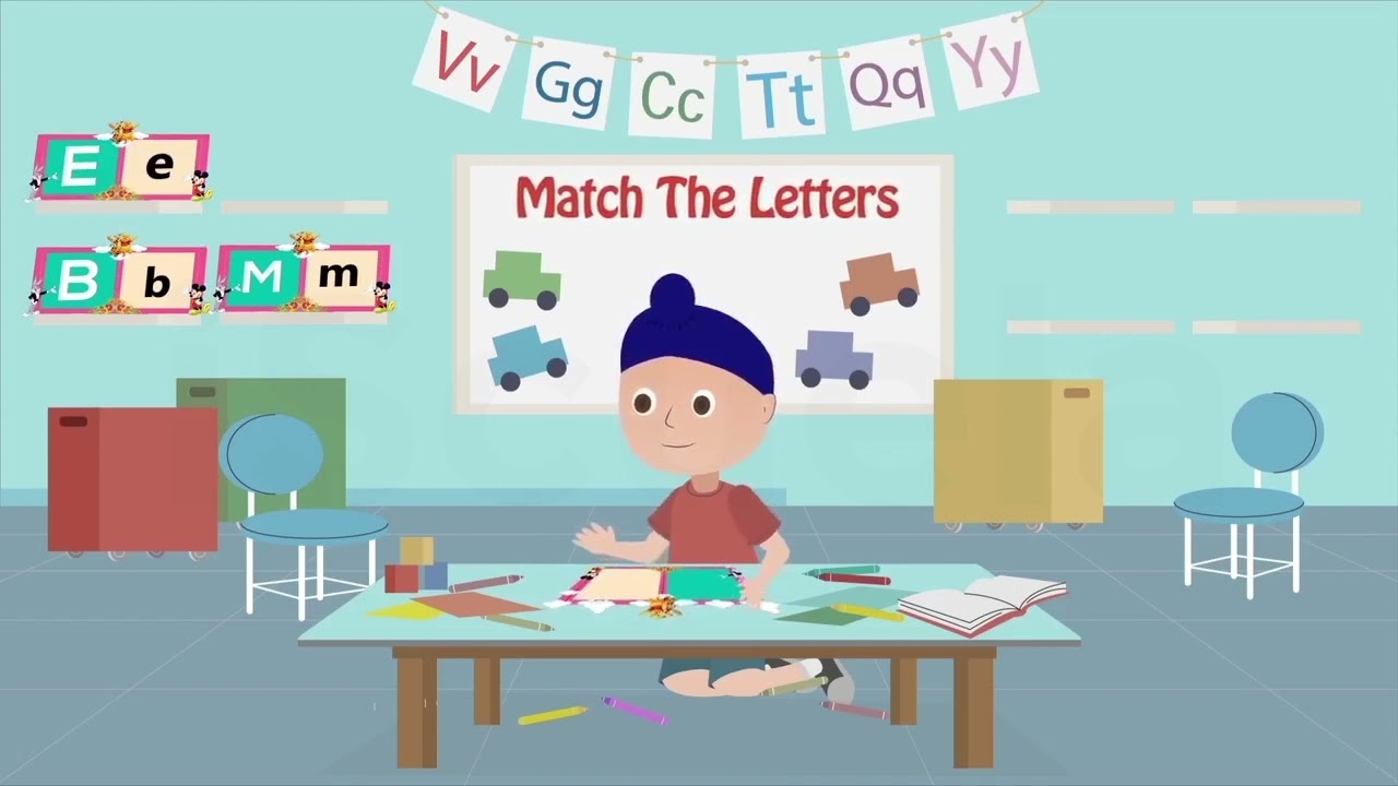 PB | Class 2 | English | Chapter 1 | English Alphabet | Match The Letters (PSEB)