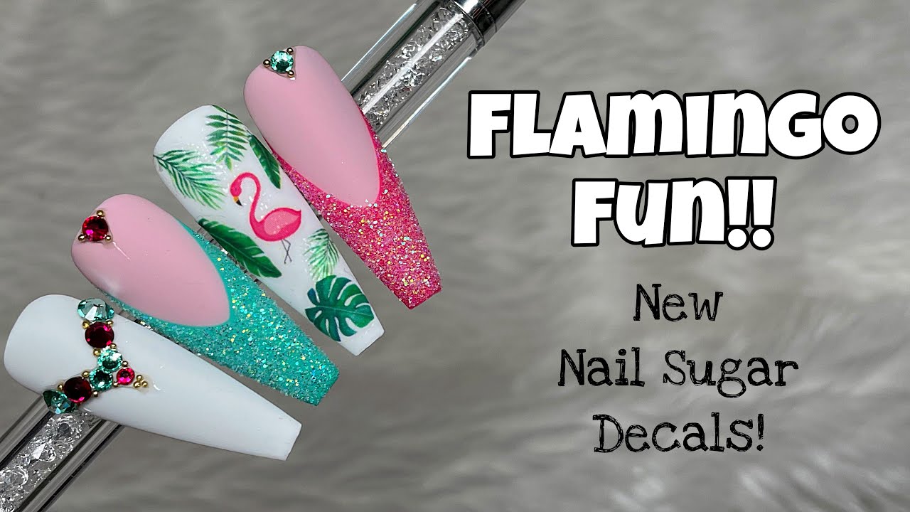 Nail Sugar Flamingo Fun! New Decals! | Madam Glam 50% off event!