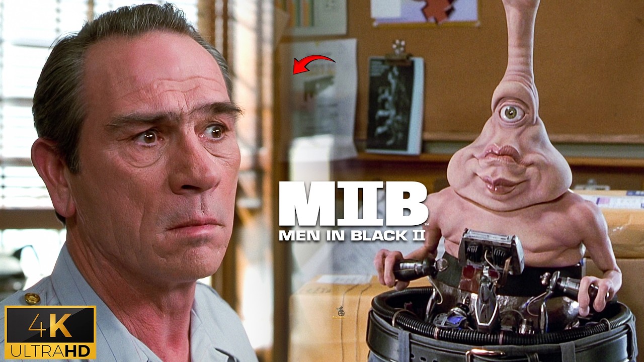 Агент Джей находит Кей на почте | Сцена из фильма &laquo;Люди в чёрном 2&raquo;