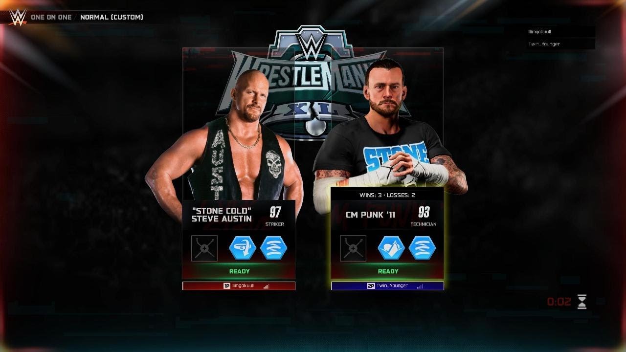 Stone cold vs Cm punk | 1vs1 destroy mode