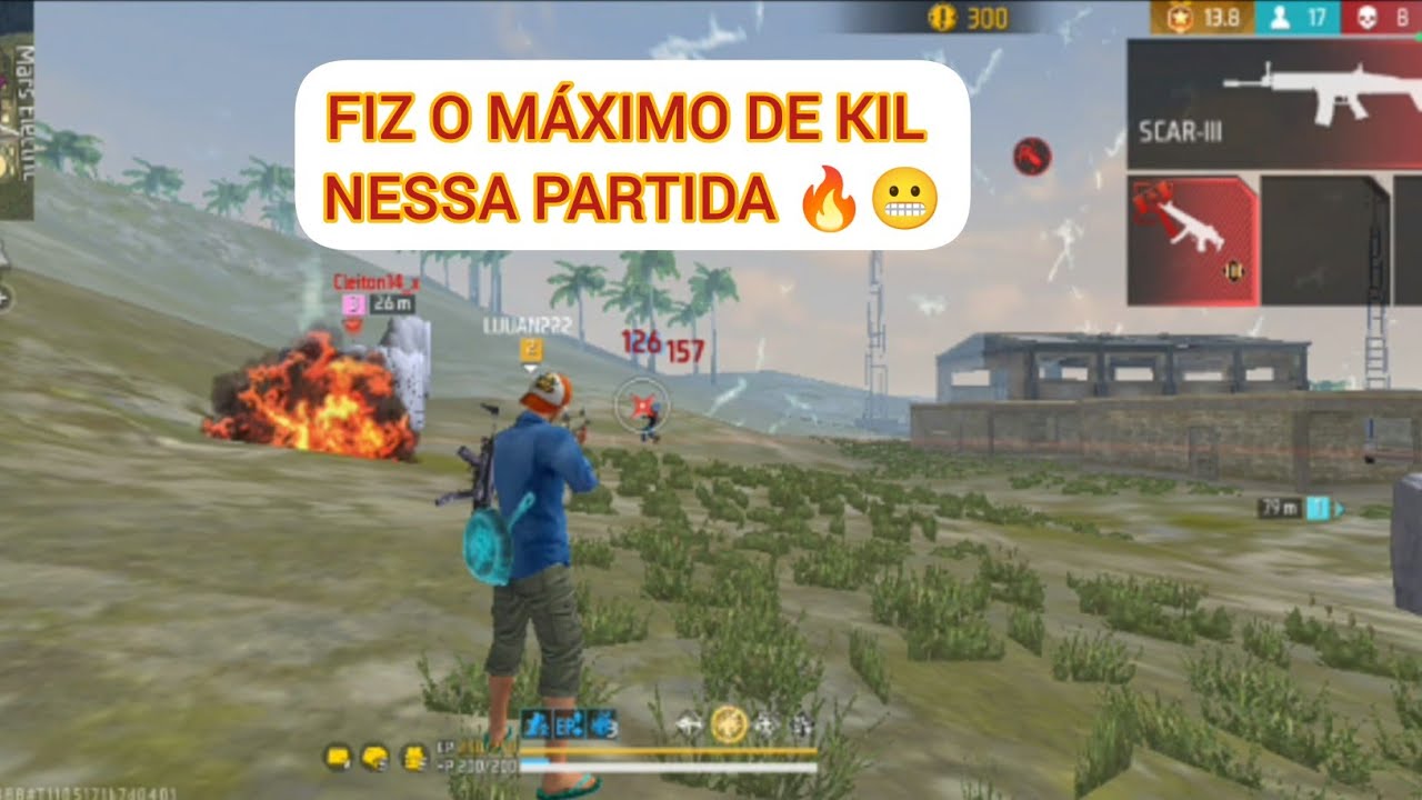 RANQUEADA, TENTEI LIMPAR O MAPA E FAZER O MÁXIMO DE KIL 😂