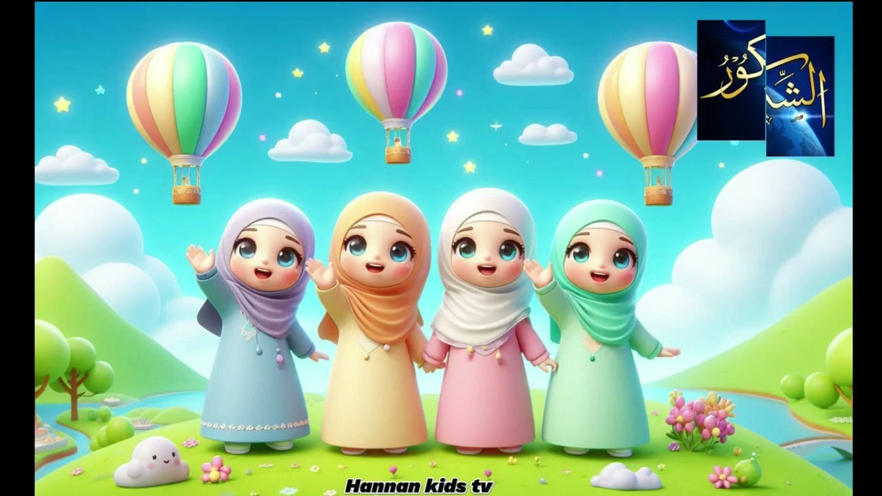 99 Names of Allah (Asma-ul-Husna) 🌸 | Arabic Voice with Beautiful Animated Visuals for Kids 